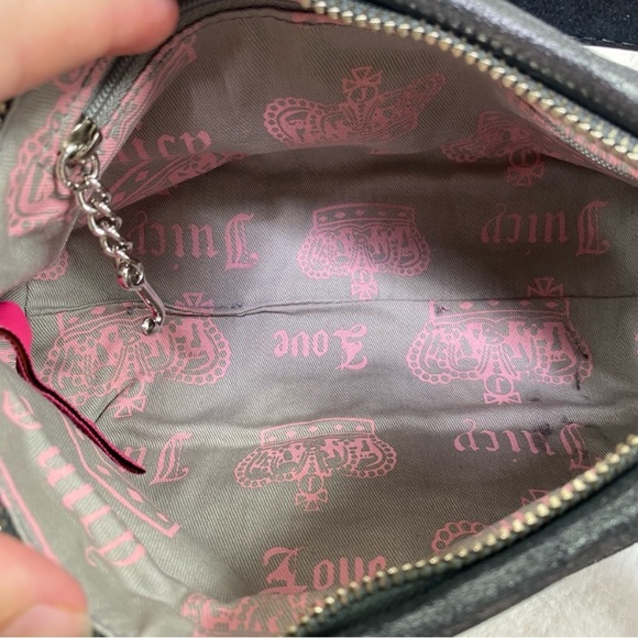 Juicy Couture Vintage Gray Metallic Shoulder purse - Picture 12 of 16